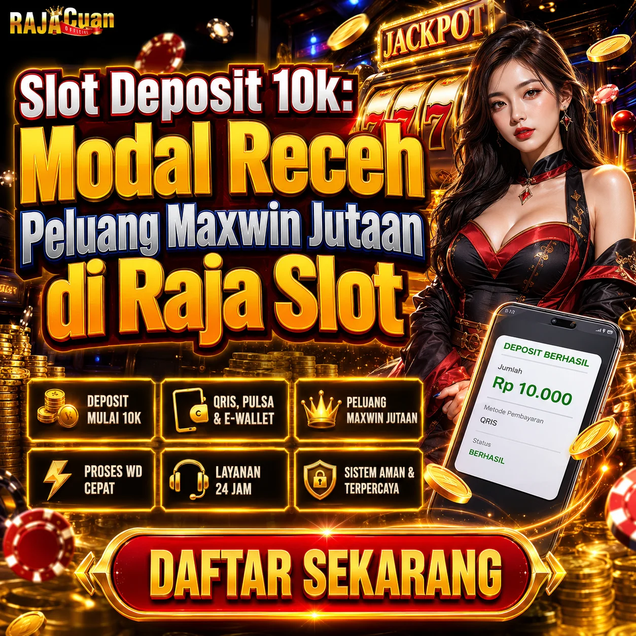 RAJACUAN : Situs Raja Slot Deposit 10k Lengkap Pola Gacor Hari Ini Mudah Maxwin